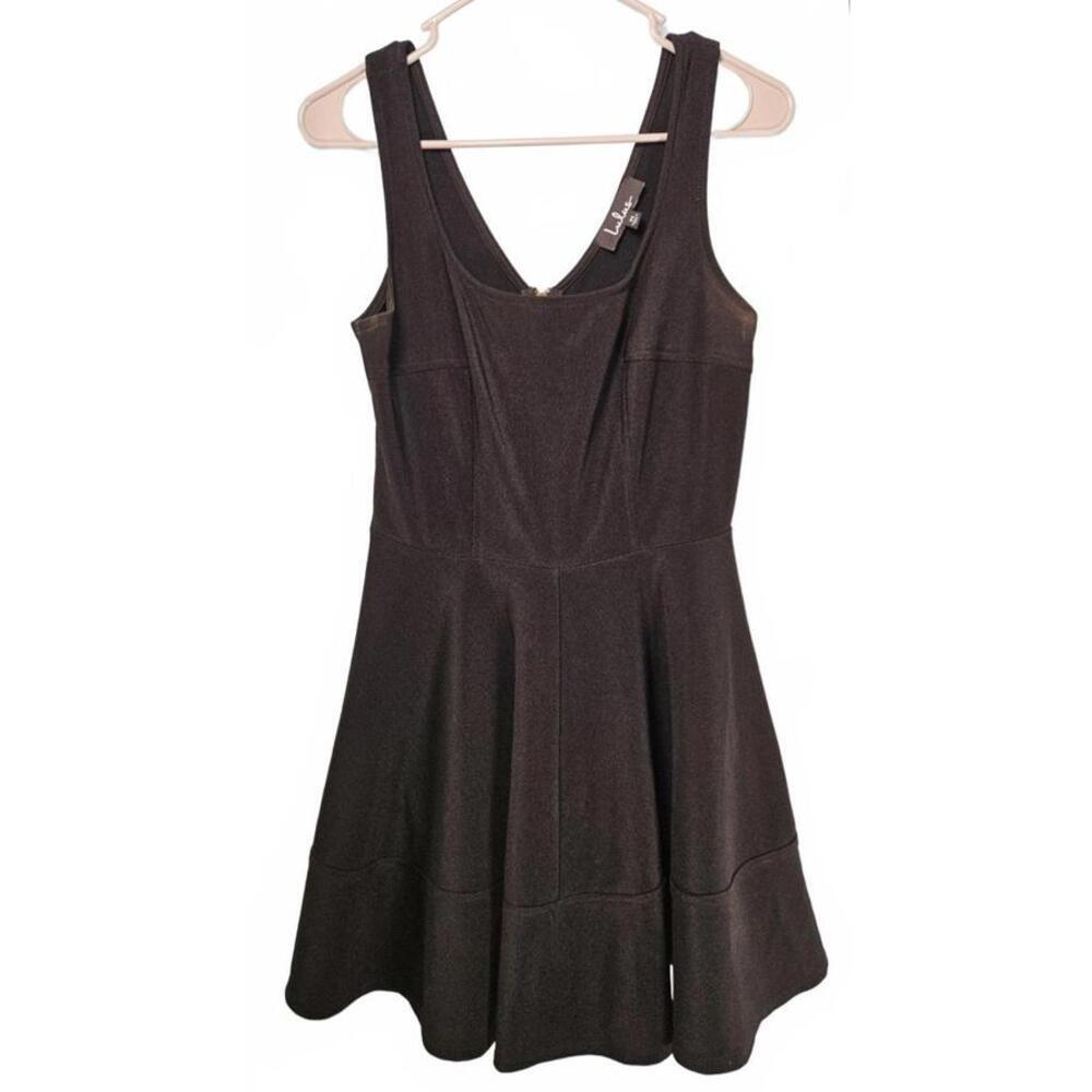 Lulus Women's Black Fit-and-Flare Mini Dress - Size M